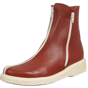 NEW ARCHE Womens Joeyzi Ankle Boots - Red